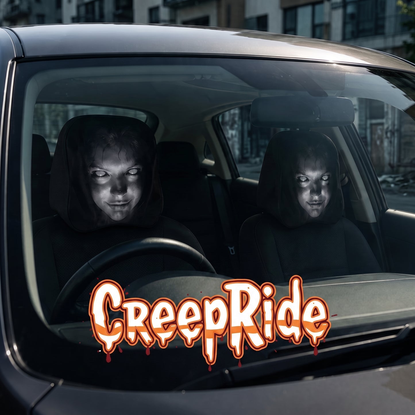 CreepRide™ Horror Headrest Covers
