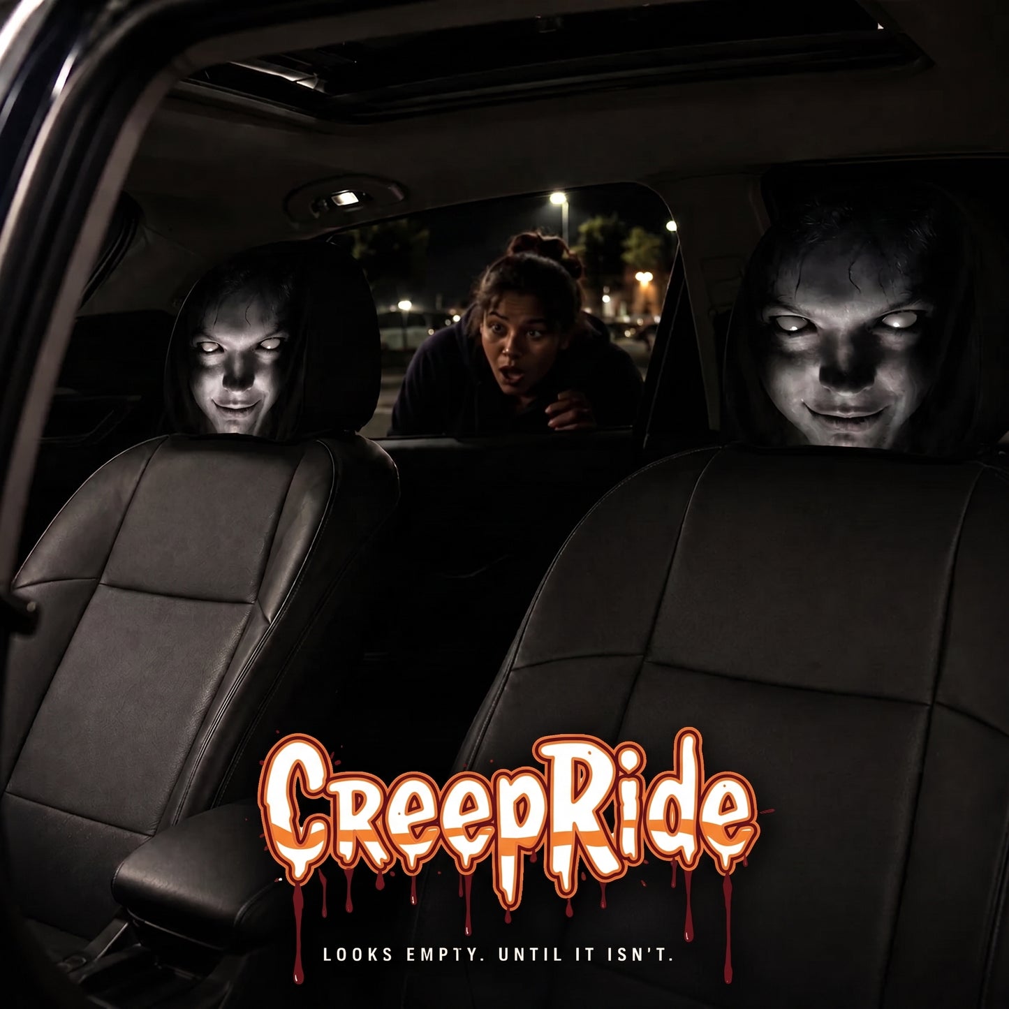 CreepRide™ Horror Headrest Covers